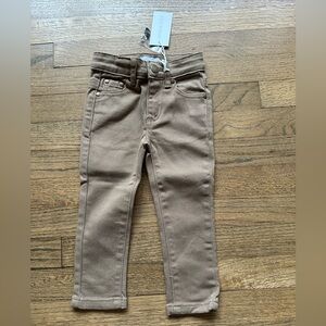 NWT Jamie Kay Twill Pants - Size 1Y (12 mos) - Wheat (Tan)